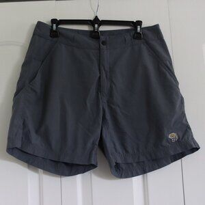 Mountain Hardwear Nylon Out Door Performance Shorts Size Medium Blue / Grey
